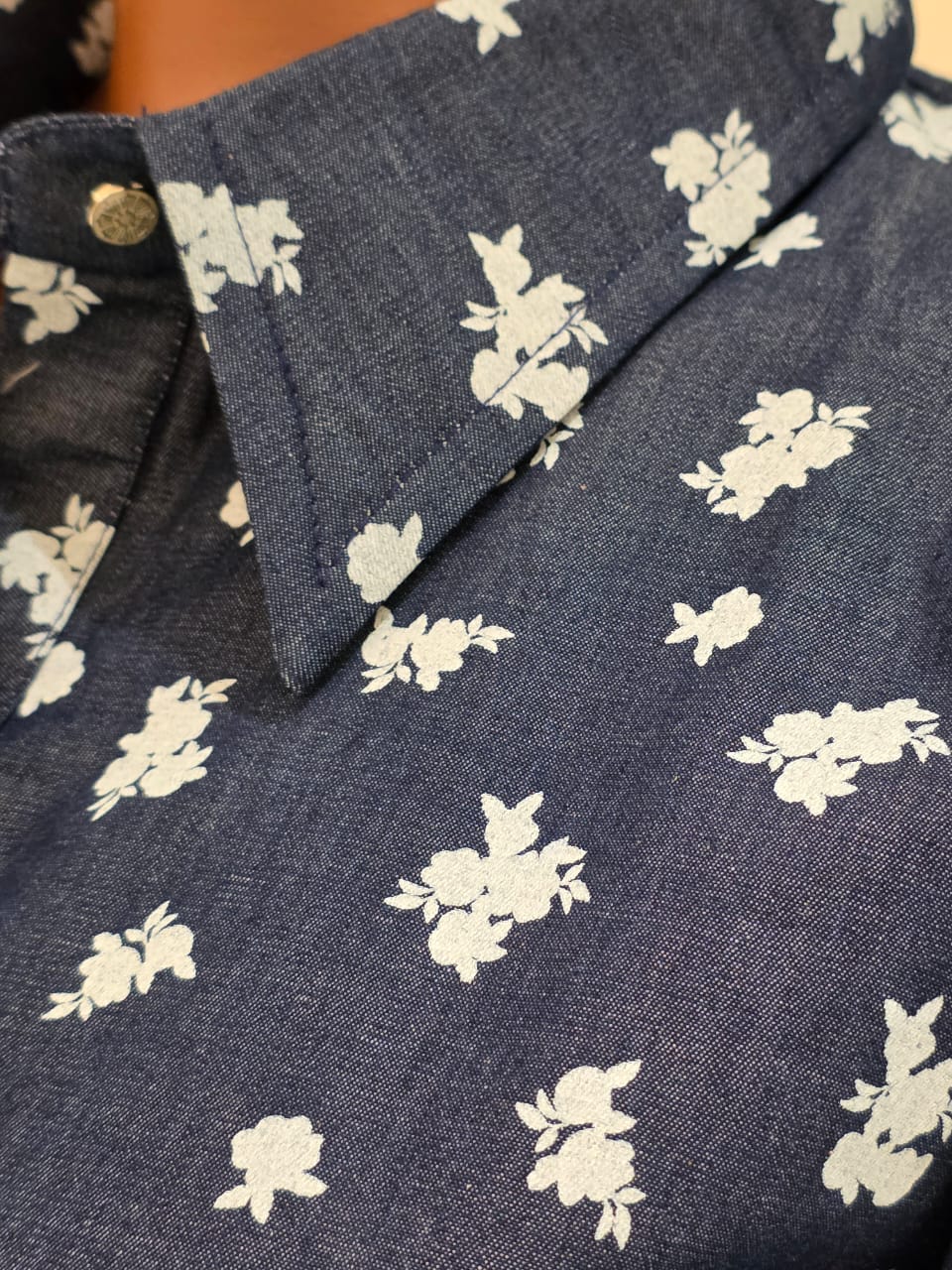 Denim  Blue Floral Co-ord Set
